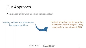 Barycenters of Natural Images  Constrained Wasserstein Barycenters for Image Morphing