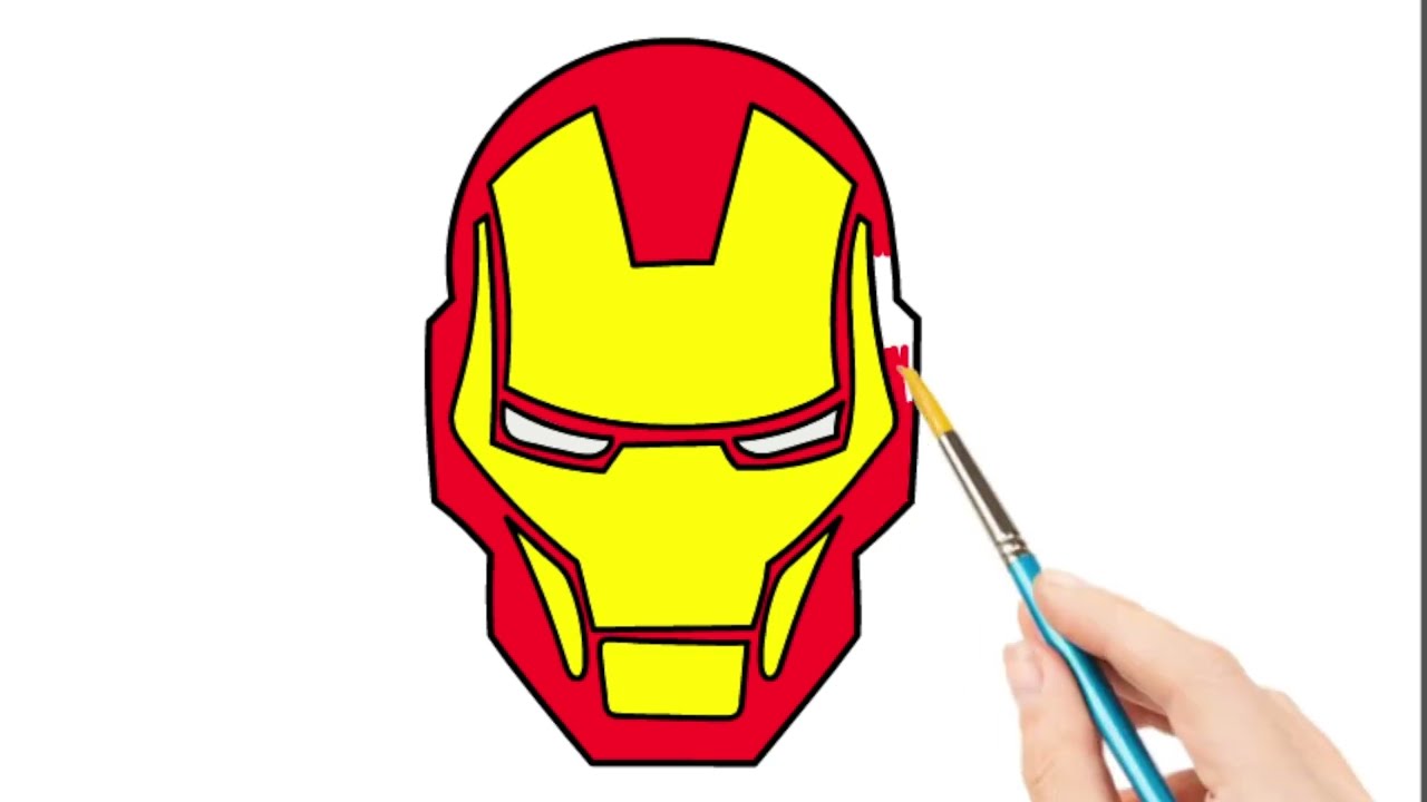 how to draw iron man for kids Toddlers Kids YouTube