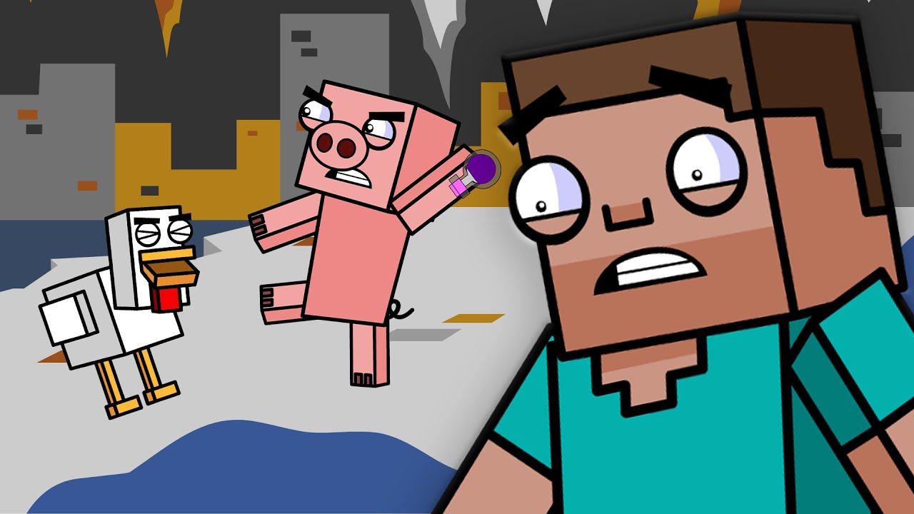 CAVE DIVING & UNDERWATER CAVERNS! Block Squad (Minecraft Animation