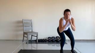 Side Shuffle Jump Squats