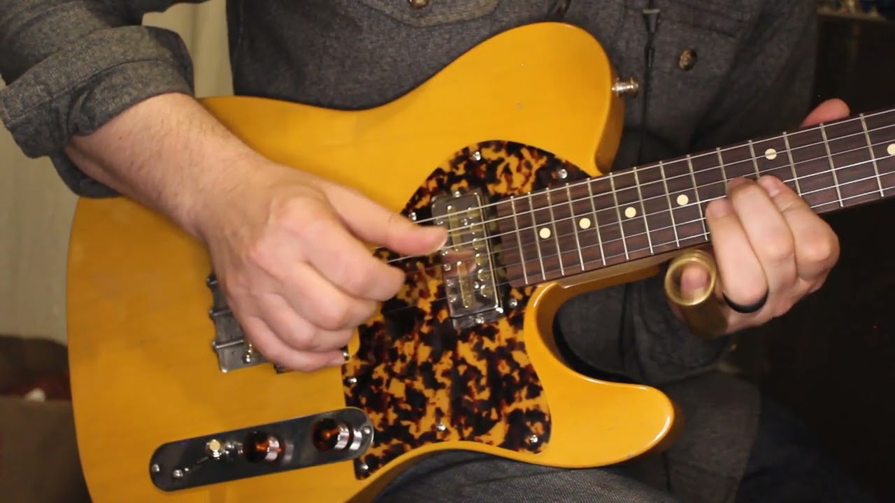 Waterslide Guitar T-Style Coodercaster Butterscotch Blonde Nitro Lollar Lap Steel +Gold Foil Pickups