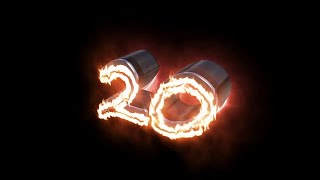 3D FIRE COUNTDOWN TIMER | 20 seconds countdown no copyright, Countdown timer 10 seconds no copyright