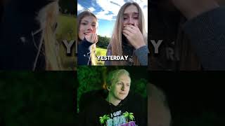 She was freaking out. Sneak peek of the new meme machine effect too. #shorts She was freaking out. Sneak peek of the new meme machine effect too. #shorts