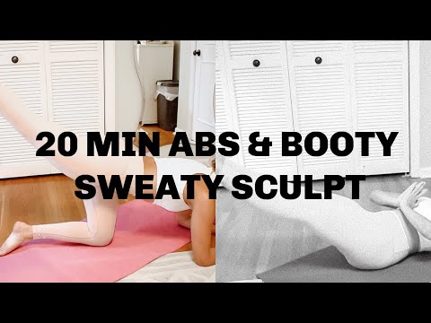 20 MIN ABS and BOOTY SCULPTING WORKOUT // NO EQUIPMENT // LOW IMPACT
