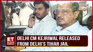 First Visuals: Arvind Kejriwal Released From Tihar Jail, Granted Interim Bail By Supreme Court
