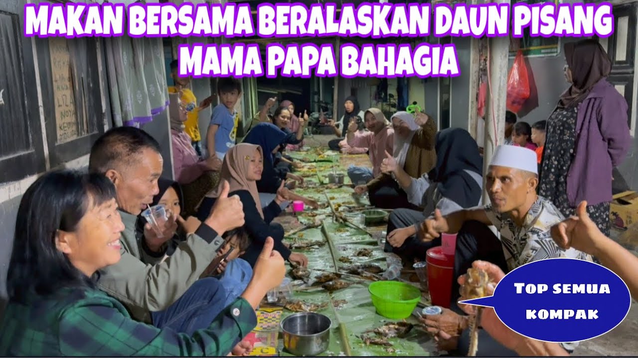 PERTAMA KALI MAMA PAPA LESEHAN MAKAN IKAN BAKAR KERALASKAN DAUN PISANG BERSAMA KELUARGA DI LOMBOK