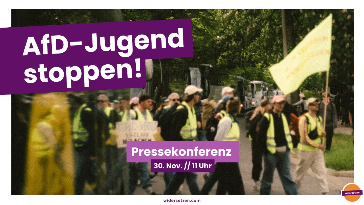 AfD Jugend stoppen! // Pressekonferenz 30.11 // widersetzen Gießen