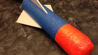 Pool Noodle Nerf Rocket Launcher