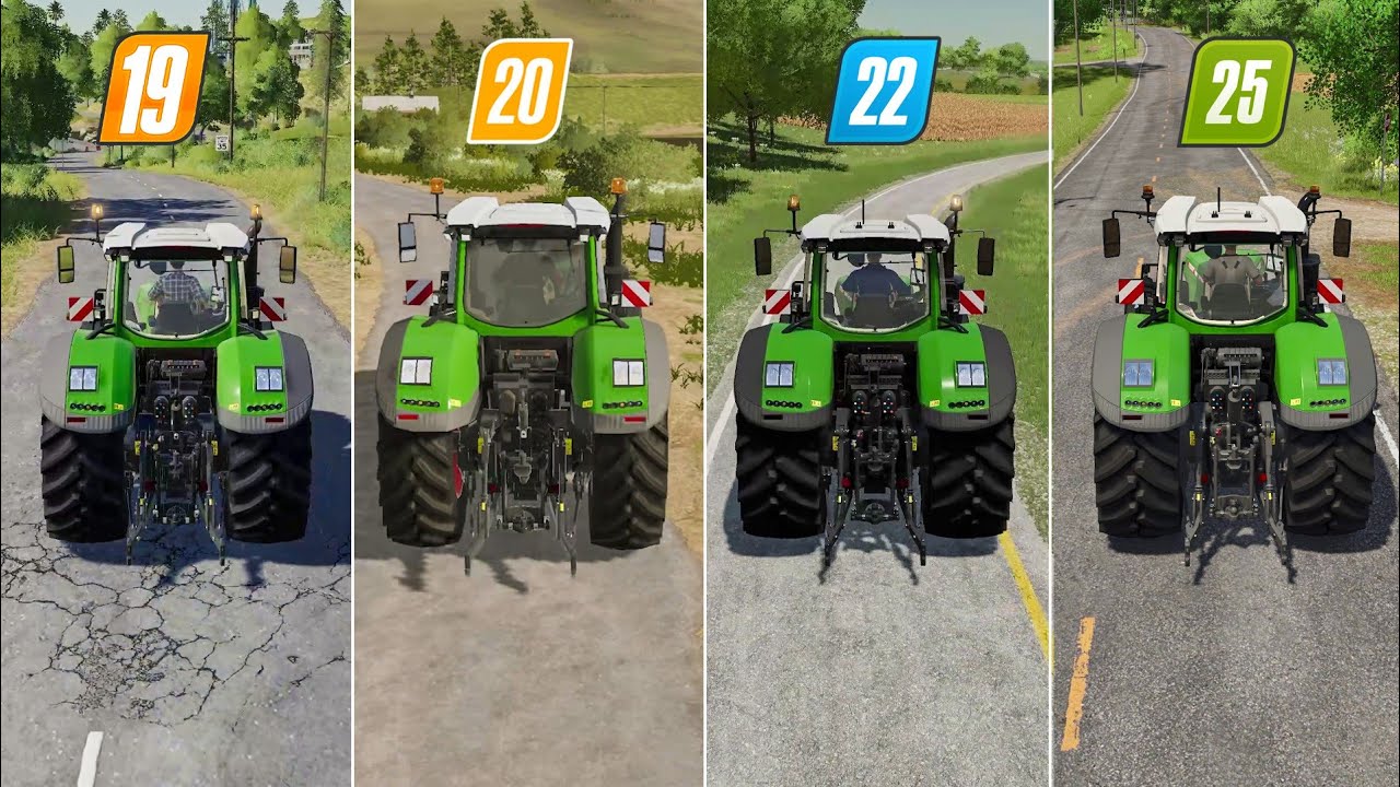 Sound and Graphics Difference Of Fendt 1050 | Fs19 vs Fs20 vs Fs22 vs Fs25
