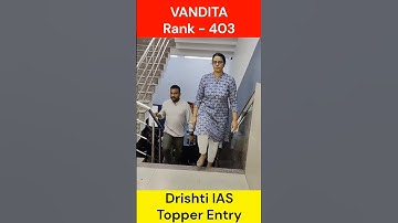 UPSC 2024 topper Vandita entry || #motivation #vikasdivyakirtisir #ias #ips #shorts