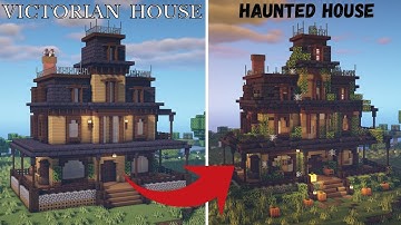 Minecraft Tutorial - How to Build a Victorian House/Haunted House #29