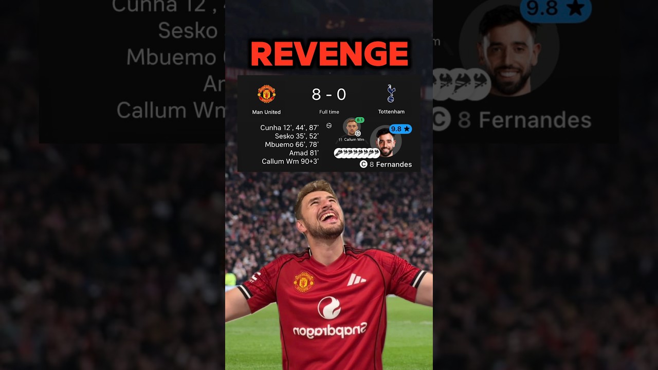 «Манчестер Юнайтед» выбьет «Шпоры» из лиги… Время мести! 😡💀