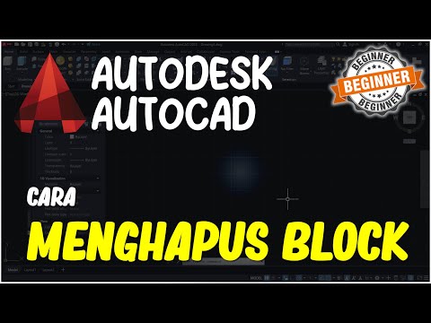 Video: Bagaimana Anda menghapus objek dari blok di AutoCAD?