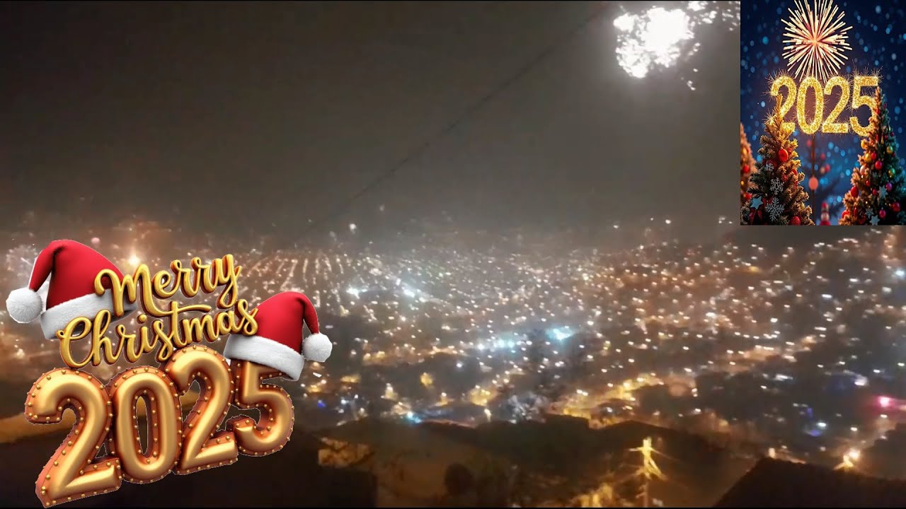 Mi  Navidad 24 de Diciembre 2025 recibiendo la Navidad Fuegos Artificiales Peru Lima  🎄​🎁​🎊​🎉​🎇