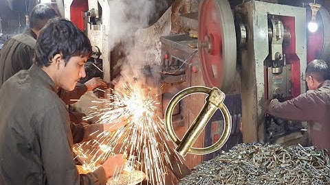 Behind The Factory Incredible Process Of Making Tractor Lock Pins || Mass Production of Lock Pins