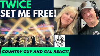 TWICE "SET ME FREE". COUNTRY GUY AND GAL REACT!!!