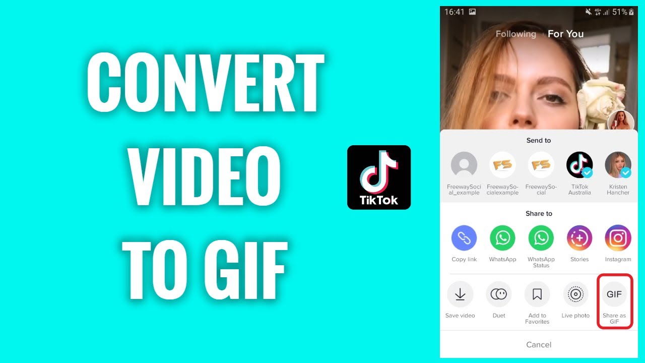 How to create a GIF from a TikTok video
