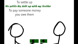 To settle up
