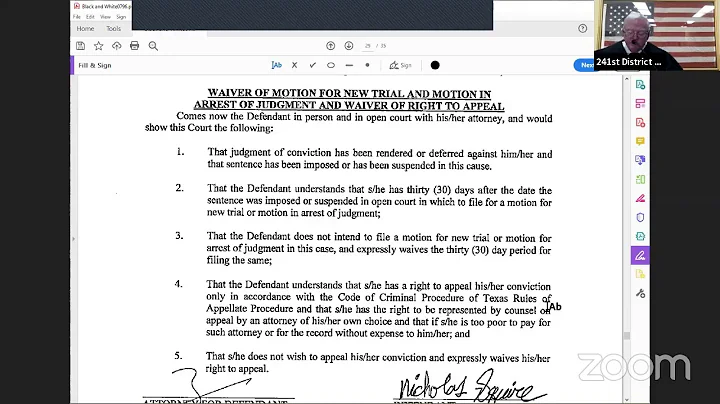 241st District Court  Monday, October 26, 2020