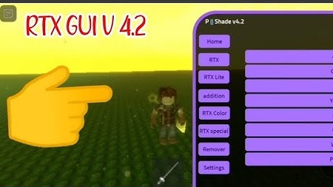 ROBLOX RTX GUI V4.2 USING FLUXUS EXECUTOR played at Fencing - script link on pinned comments