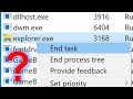 What happens if you end explorer.exe in different versions of Windows?