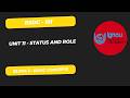 Status and Role | IGNOU BSOC 101 Unit 11 | IGNOU BA Sociology