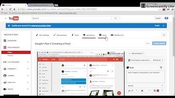YouTube (Adding Annotations and Cards)