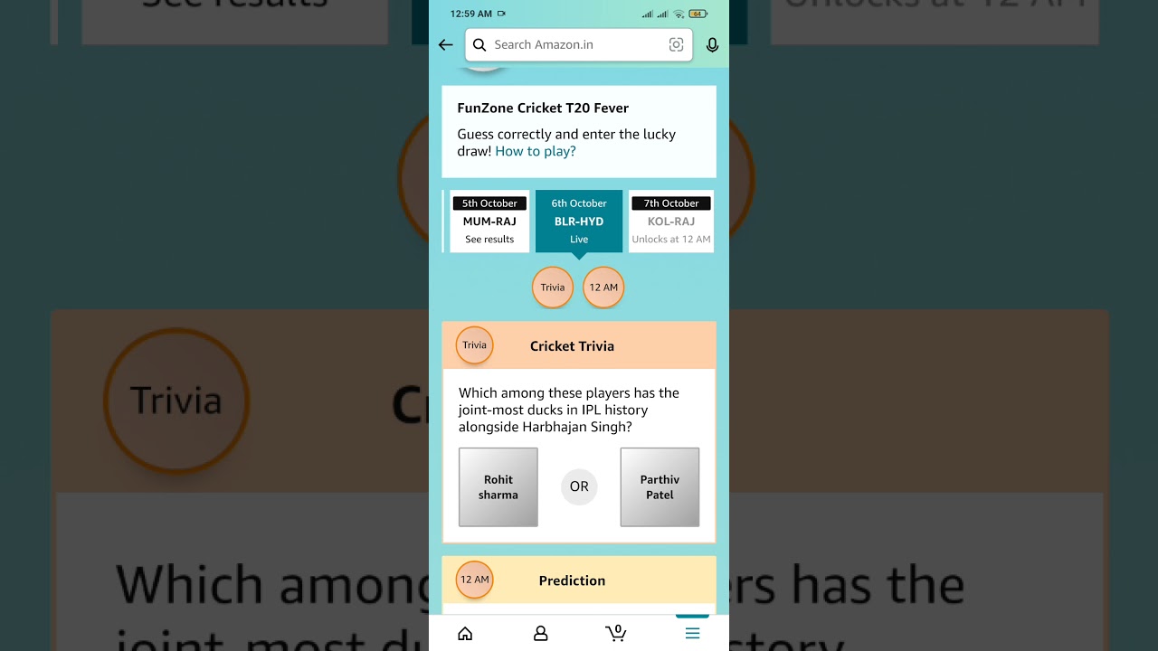 Amazon Quiz Today! (06/10/2021) T20 Cricket Trivia! win ₹10000😲 and Samsung Galaxy Z flip