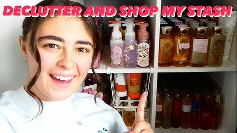SHOP, DECLUTTER & ORGANISE MY BATH AND BODY WORKS COLLECTION | WINTER PROJECT USE IT UP