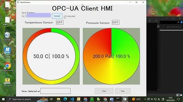 OPC-UA Server and Client Control Application using Python OPC-UA