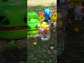 Colorful candies pouring in the glass #shorts #asmr #youtubeshorts #viral
