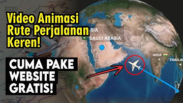 MUDAH! Membuat Video Animasi Peta Perjalanan pakai Website Travel Map Animation