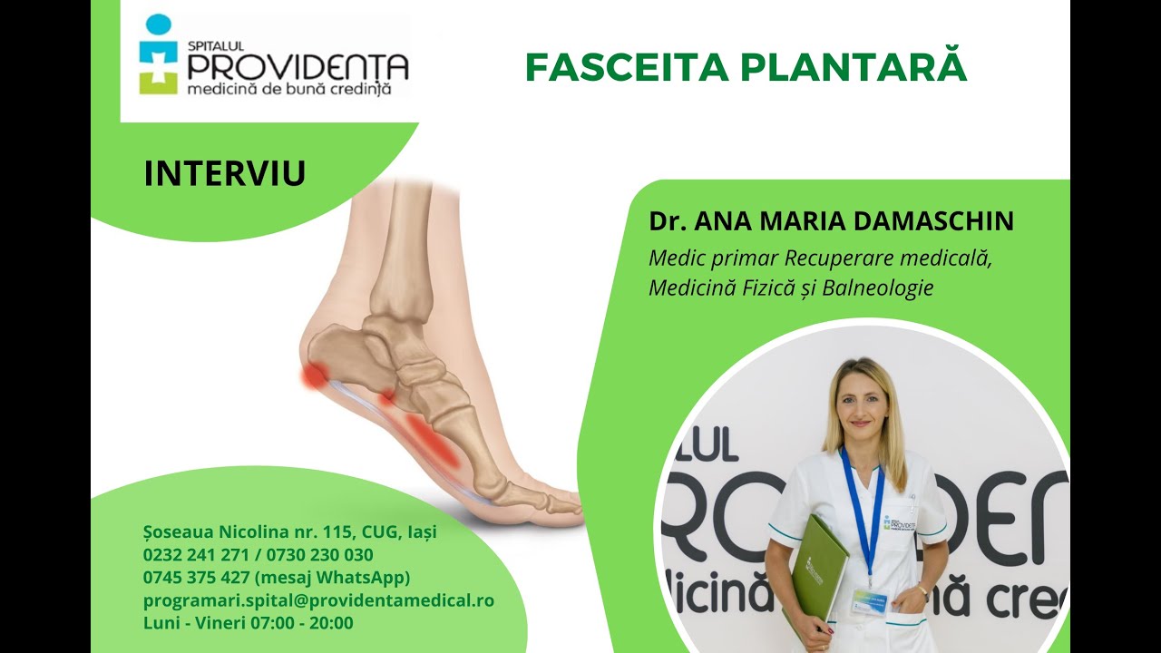 Fasceita plantara - dr Ana Maria Damaschin