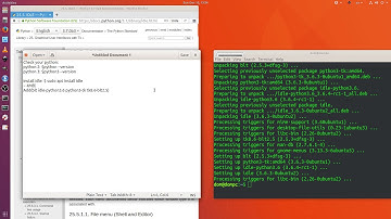 Ubuntu 18.04 LTS Linux OS: Install Python 3.X | IDLE with tkinter GUI