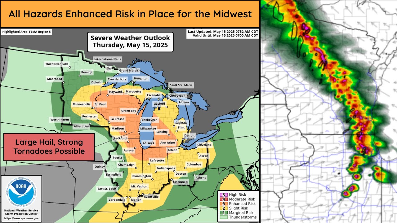 Enhanced Risk For Arizona All Hazards Enhanced Risk in Place for the Midwest - YouTube