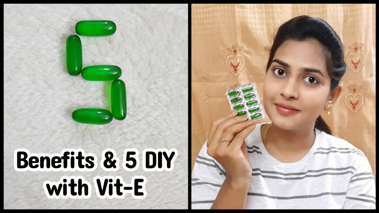 Top 5 uses of Vitamin E Capsules for Skincare and Haircare in Telugu