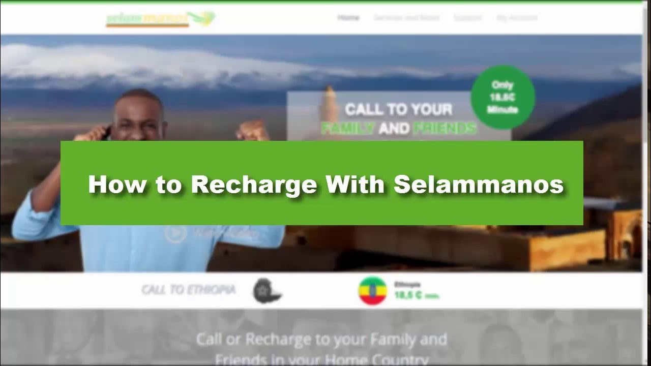 How to easy recharge with selammanos