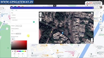 How to create a POI in the gps gateway , POI - Point of interest in the gps gateway application