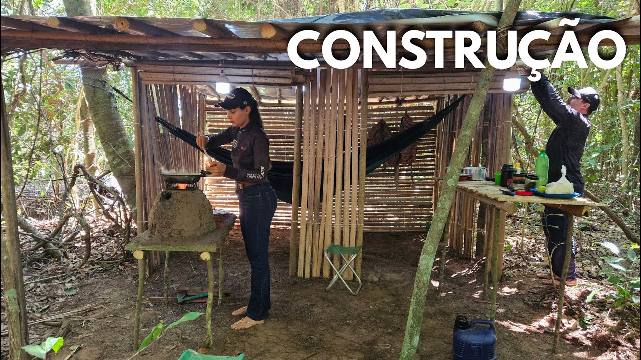 TERMINAMOS a CONSTRUÇÃO da CABANA | Fim da piracema piau, traira,bagre,lambari