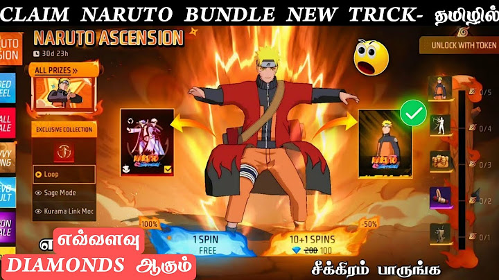 NARUTO TOKEN TOWER EVENT FREE FIRE TAMIL 🔥 I GOT NARUTO BUNDLE🥰..  || 450 DIAMONDS ONLY🤩😱