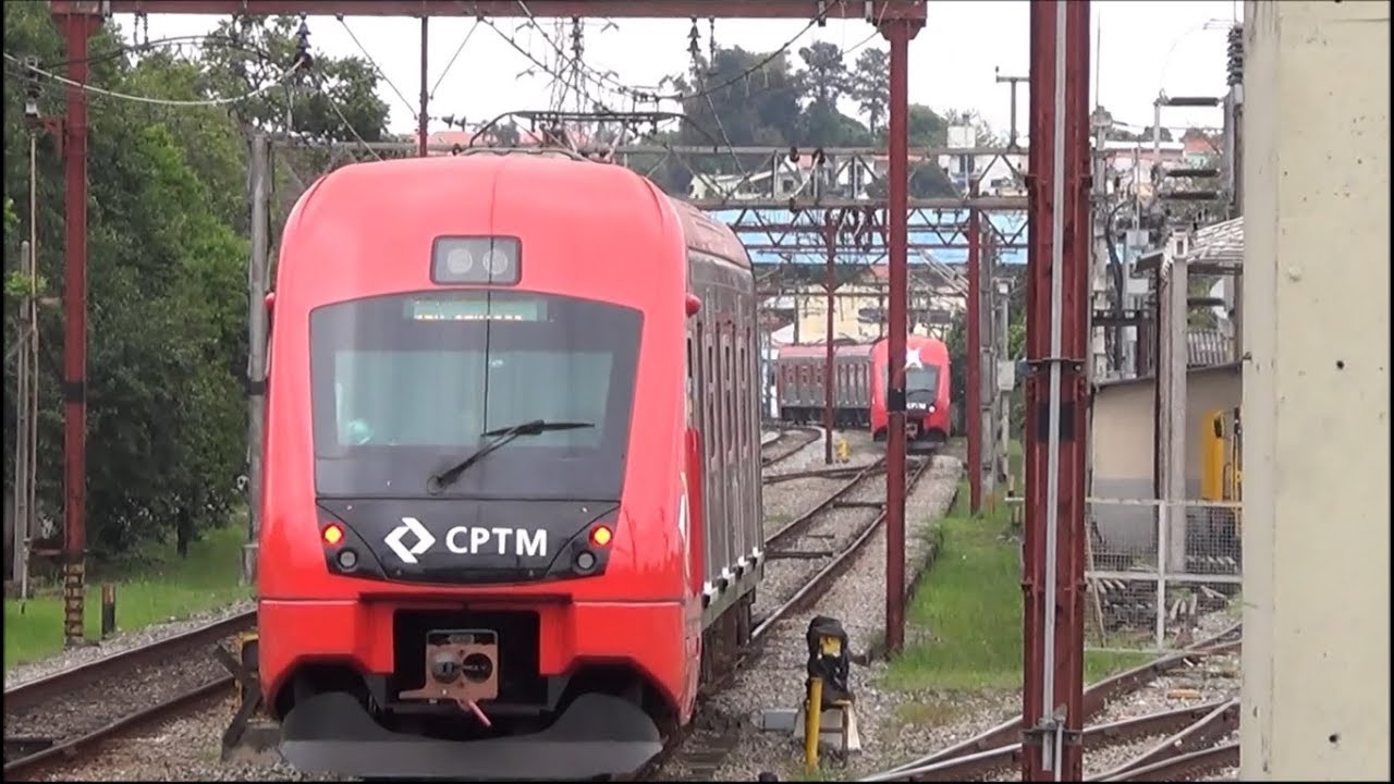 CPTM - Movimentação de Trens na Estação Calmon Viana