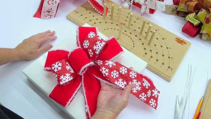 Bow Maker for Ribbon, Holiday Wreaths,Wooden Wreath Bow Maker Tool for  Creating Gift Bows, Party Decorations, Hair Bows, Corsages, Holiday  Wreaths, Various Crafts(Double-Sided) : : Home