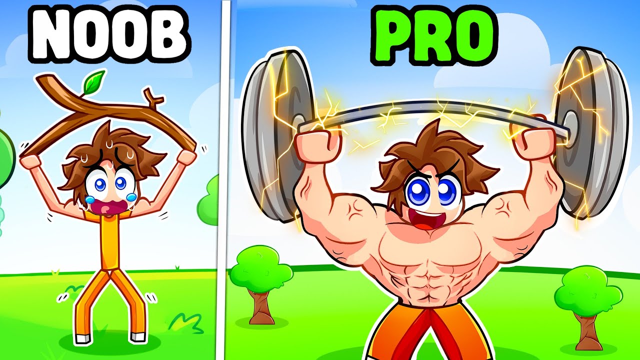 I Went NOOB to PRO in Roblox Gym League..