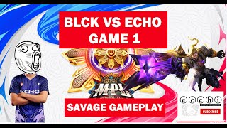 BLCK vs ECHO Game 1 with Bennyqt Savage Gameplay using Roger 4K! #mobilelegends #mlbb #mpl #trending