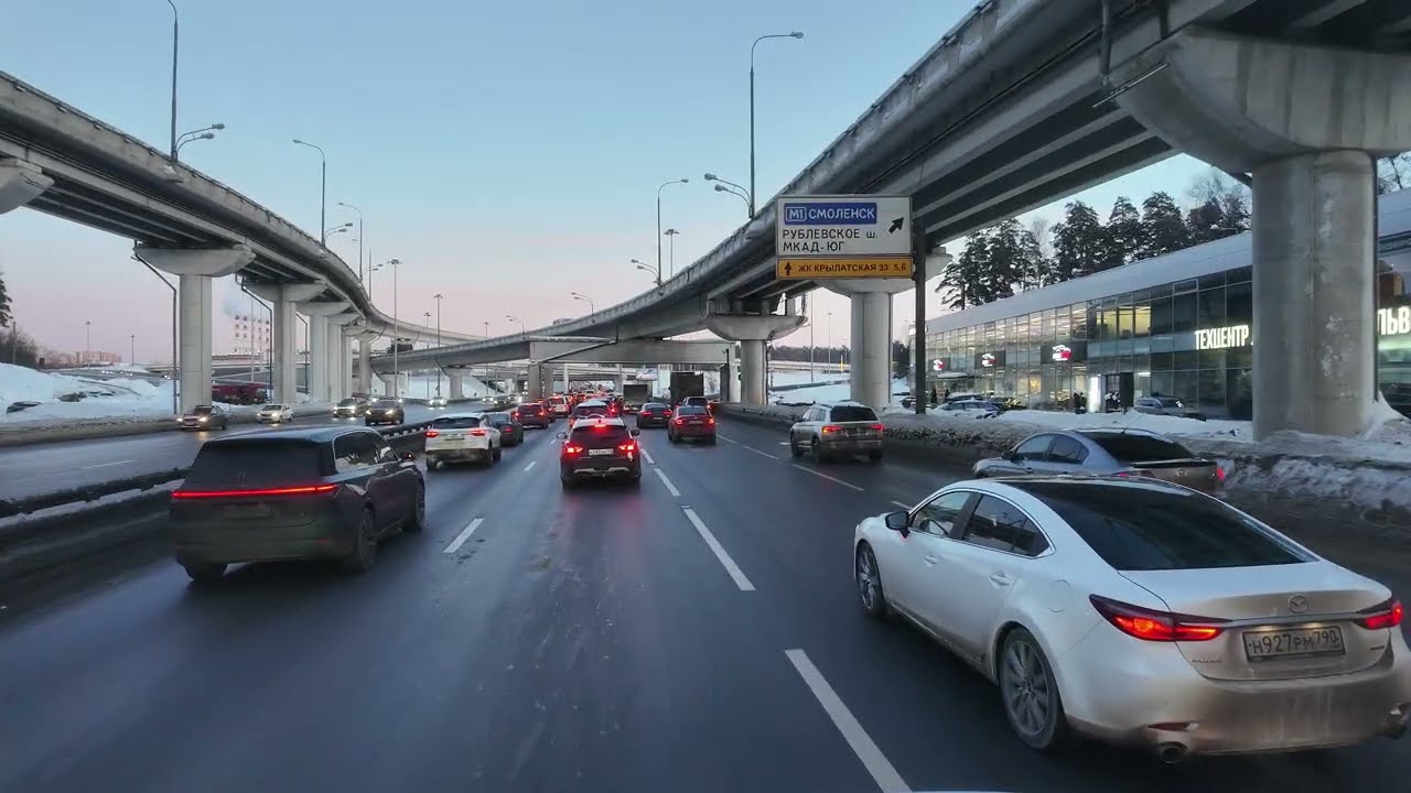 ЗАКАТ И КРАСОТЫ В ДОРОГЕ  4K UHD 