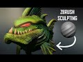 Zbrush Sculpting ( THE VILLAIN FISH) timelapse
