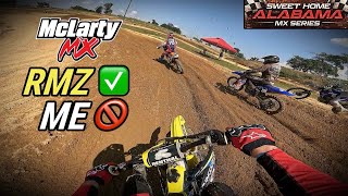 Racing the RMZ250 AGAIN Mclarty MX Sweet Home Alabama GoPro POV
