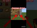Ironman Armor in Minecraft #shorts #minecraft day-2