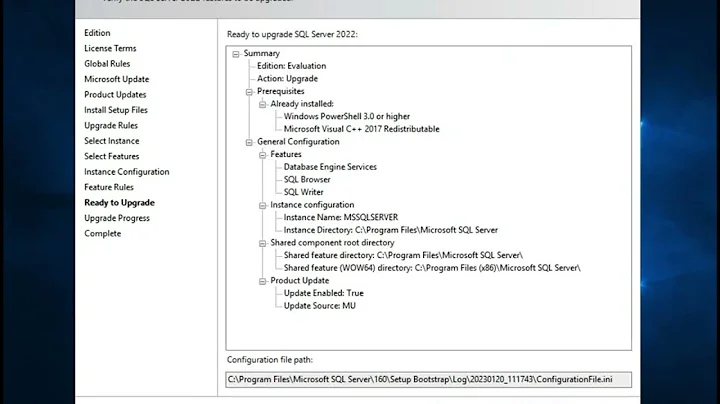 Upgrading SQL Server 2019 to SQL Server 2022