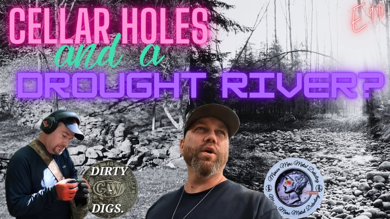 Old COINS and SILVER saved metal detecting cellar holes and a river (E ...